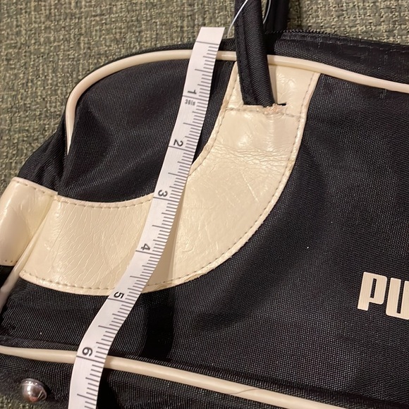Puma black and cream colored fabric purse. - Picture 8 of 9